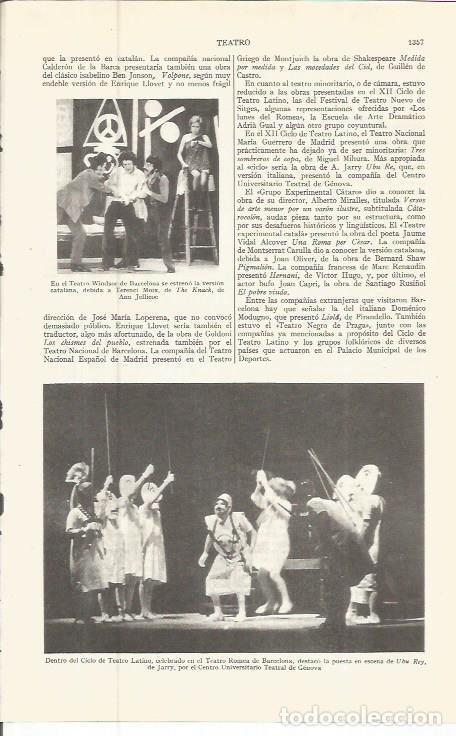 Otros art&iacute;culos de coleccionismo en papel: LAMINA ESPASA 36663: Escena de Ubu Rey en el Romea de Barcelona - Varios