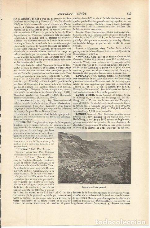 Otros art&iacute;culos de coleccionismo en papel: LAMINA ESPASA 36320: Vista de Lungern, Suiza - Varios