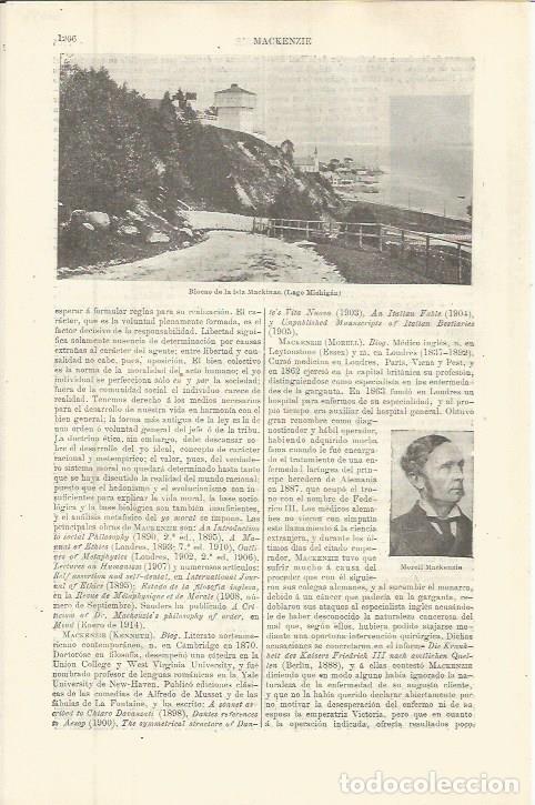 Otros art&iacute;culos de coleccionismo en papel: LAMINA ESPASA 36397: Blocao de la isla Mackinac, Estados Unidos - Varios