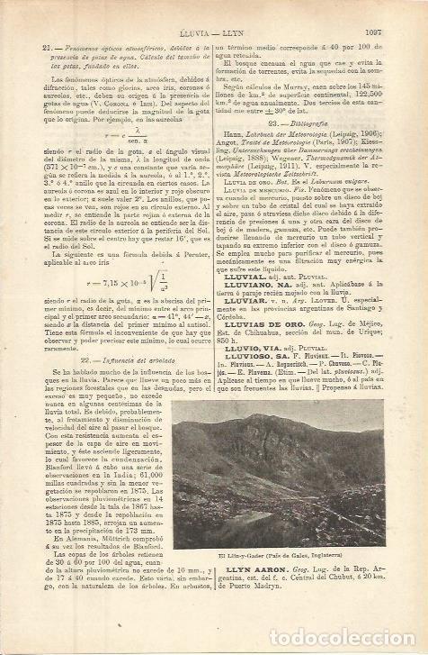 Otros art&iacute;culos de coleccionismo en papel: LAMINA ESPASA 36382: El Llyn y Gader, Inglaterra - Varios