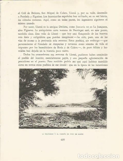 Otros art&iacute;culos de coleccionismo en papel: LAMINA 25262: La Pelandriu en Llan&ccedil;a - Josep Pla