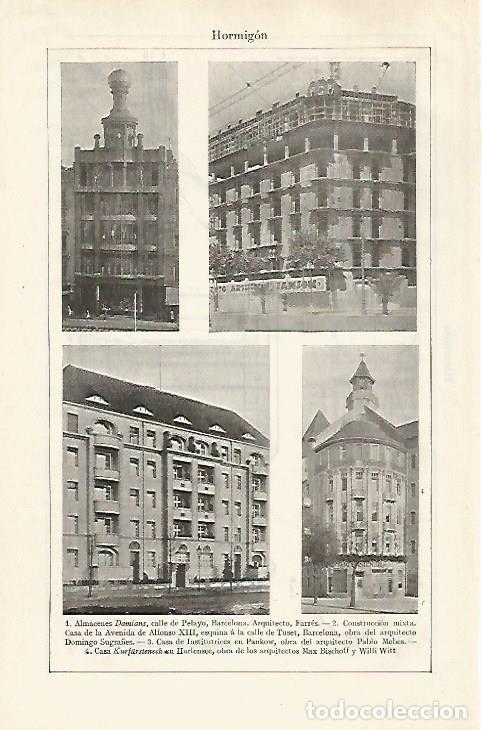 Otros art&iacute;culos de coleccionismo en papel: LAMINA ESPASA 30233: Almcenes Damians y Casa Sugranyes en Barcelona Casa de Institutrices en Pankow