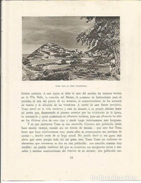 Otros art&iacute;culos de coleccionismo en papel: LAMINA 25108: Tossa de Mar - Josep Pla