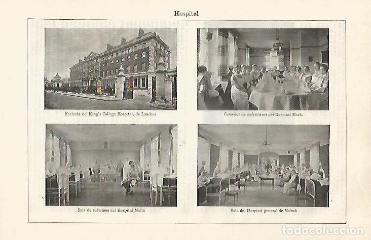 Otros art&iacute;culos de coleccionismo en papel: LAMINA ESPASA 30250: King s College Hospital de Londres - Varios
