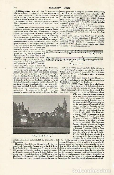 Otros art&iacute;culos de coleccionismo en papel: LAMINA ESPASA 30212: Vista parcial de Homburg Alemania - Varios