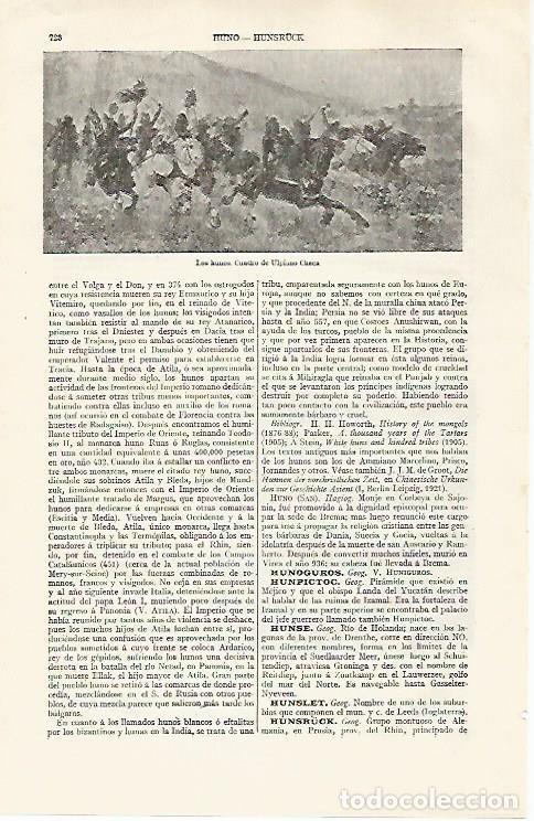 Otros art&iacute;culos de coleccionismo en papel: LAMINA ESPASA 30297: Los hunos por U. Checa - Varios