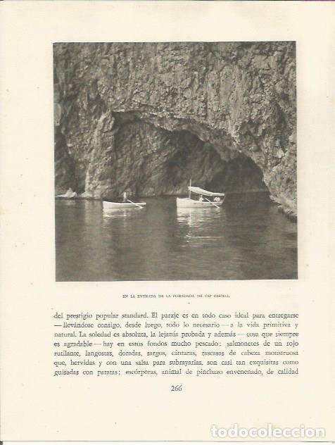Otros art&iacute;culos de coleccionismo en papel: LAMINA 25197: Entrada a la Foradada de Cap Castell - Josep Pla