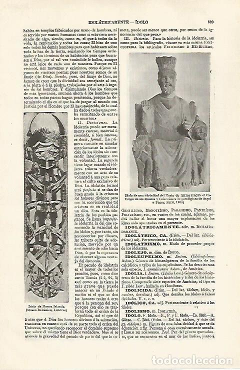 Otros art&iacute;culos de coleccionismo en papel: LAMINA ESPASA 30314: Divinidad del norte de Africa - Varios