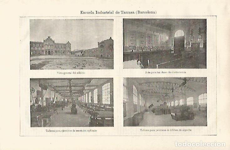 Otros art&iacute;culos de coleccionismo en papel: LAMINA ESPASA 30364: Escuela Industrial de Terrassa Barcelona - Varios