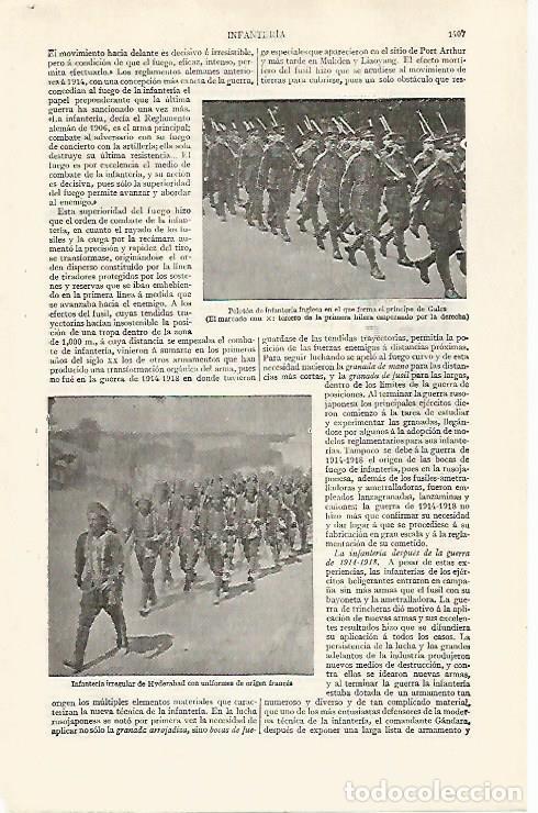 Otros art&iacute;culos de coleccionismo en papel: LAMINA ESPASA 30371: El principe de Gales en el peloton de Infanteria de Inglaterra - Varios