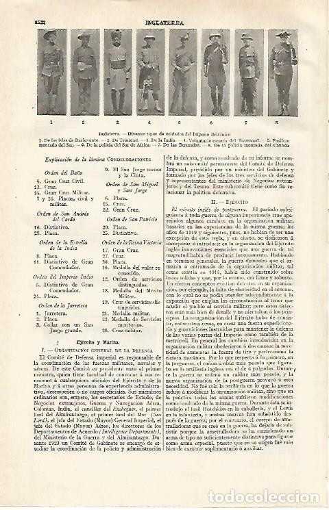 Otros art&iacute;culos de coleccionismo en papel: LAMINA ESPASA 30387: Soldados del Imperio Britanico - Varios