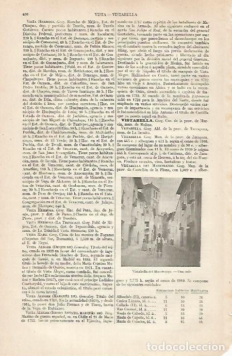 Otros art&iacute;culos de coleccionismo en papel: LAMINA ESPASA 30457: Vistabella del Maestrazgo Castellon - Varios