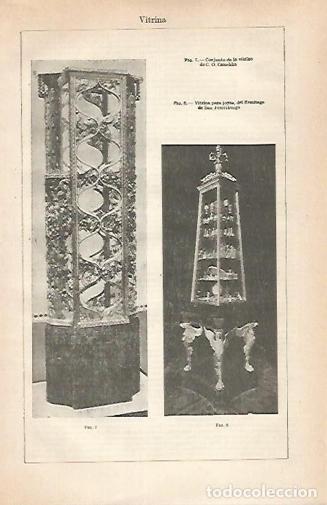 Otros art&iacute;culos de coleccionismo en papel: LAMINA ESPASA 30477: Vitrina de Czeschka - Varios