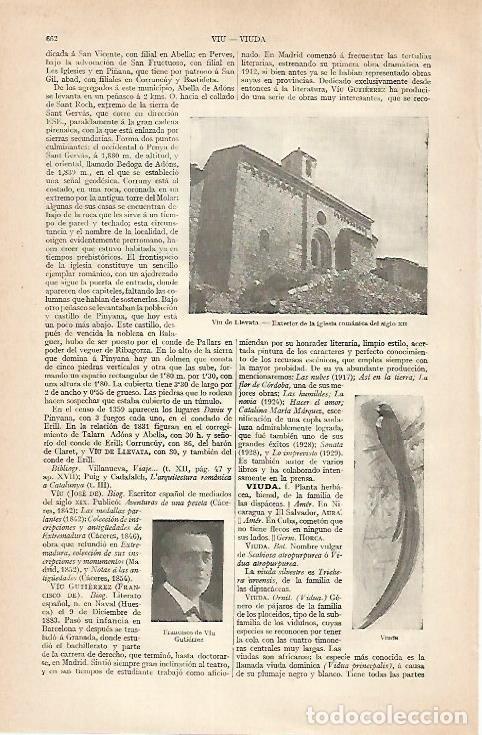 Otros art&iacute;culos de coleccionismo en papel: LAMINA ESPASA 30479: Iglesia de Viu de Llevata Lleida - Varios