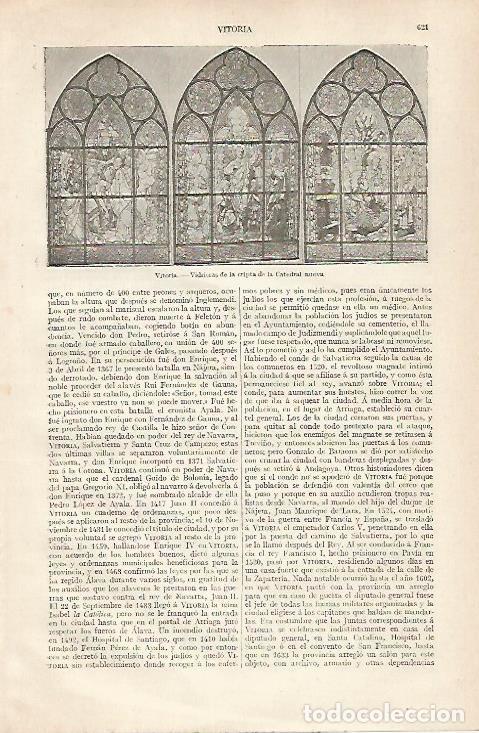 Otros art&iacute;culos de coleccionismo en papel: LAMINA ESPASA 30471: Vidriera de la cripta de la catedral de Vitoria - Varios