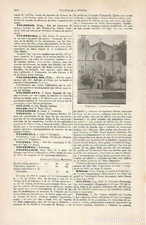 Otros art&iacute;culos de coleccionismo en papel: LAMINA ESPASA 30520: Iglesia de Vulpellach Girona - Varios