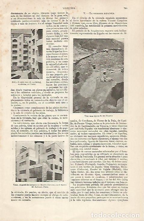 Otros art&iacute;culos de coleccionismo en papel: LAMINA ESPASA 30492: Casas de Viena Paris y Hurdes - Varios