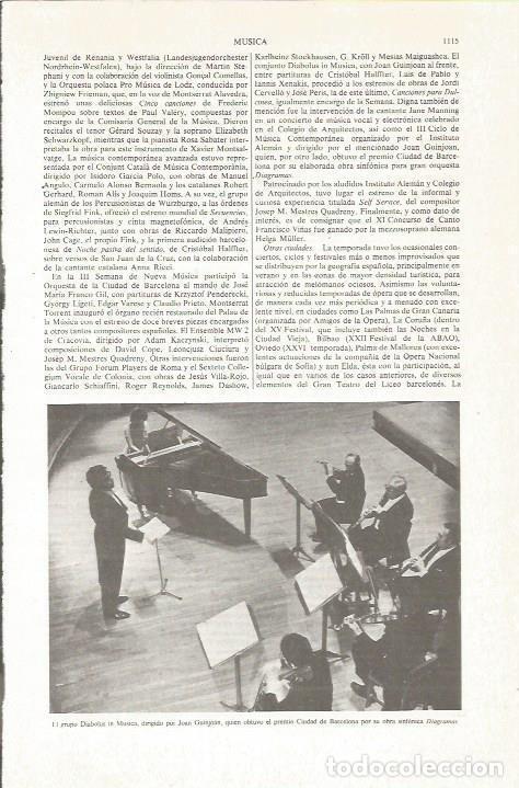 Otros art&iacute;culos de coleccionismo en papel: LAMINA ESPASA 36911: Grupo Diabolus in Musica - Varios