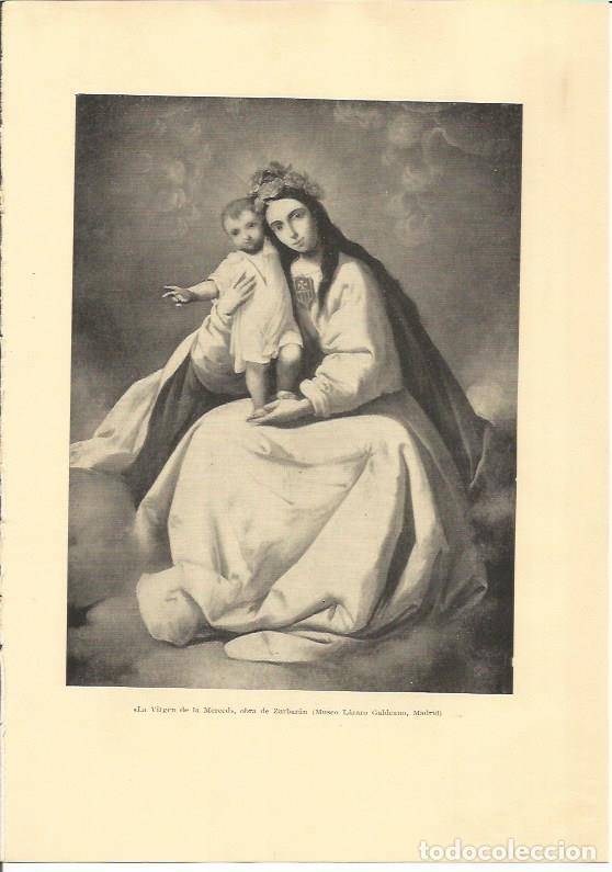 Otros art&iacute;culos de coleccionismo en papel: LAMINA 25595: La Virgen de la Merced, por Zurbaran - Varios
