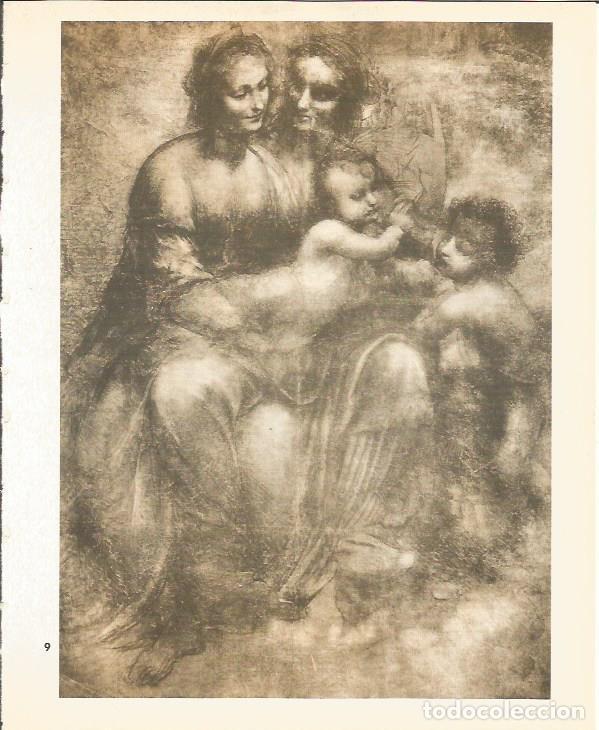 Otros art&iacute;culos de coleccionismo en papel: LAMINA 25395: La Virgen, santa Anar con el Ni&ntilde;o y San Juan, por Leonardo da Vinci - M. Lenzini y E.