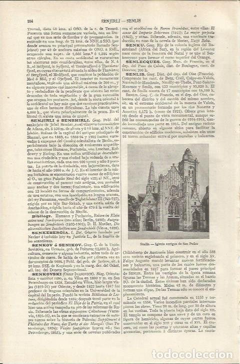 Otros art&iacute;culos de coleccionismo en papel: LAMINA ESPASA 37128: Iglesia de San Pedro en Senlis, Francia - Varios