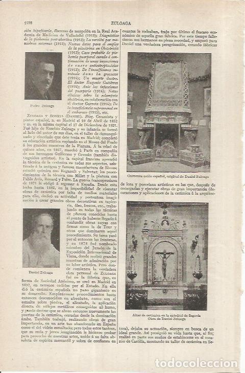 Otros art&iacute;culos de coleccionismo en papel: LAMINA ESPASA 37061: Altar de ceramica de la catedral de Segovia - Varios