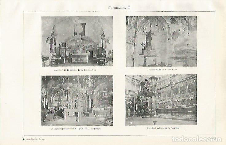 Otros art&iacute;culos de coleccionismo en papel: LAMINA ESPASA 21026: Jerusalen - Varios