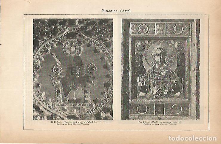 Otros art&iacute;culos de coleccionismo en papel: LAMINA ESPASA 22293: Pinturas de la Basilica de San Marcos en Venecia - Varios