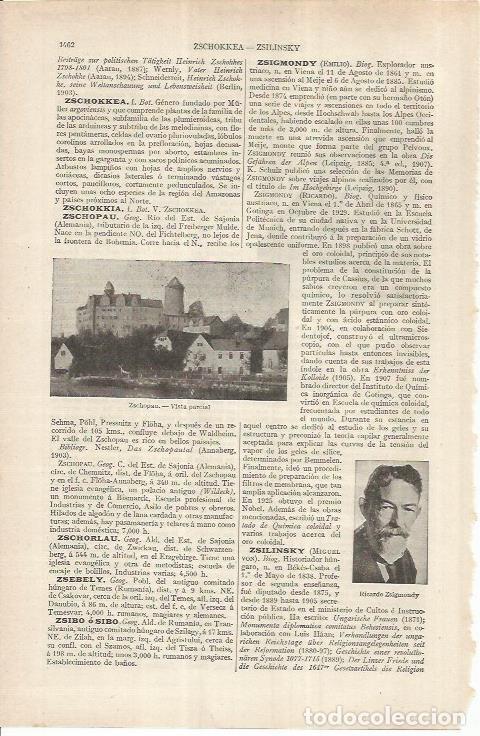 Otros art&iacute;culos de coleccionismo en papel: LAMINA ESPASA 37047: Vista de Zschopau, Alemania - Varios