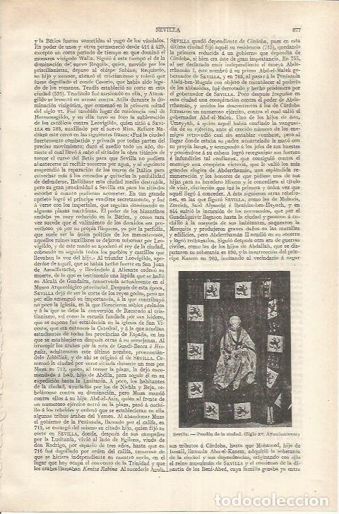 Otros art&iacute;culos de coleccionismo en papel: LAMINA ESPASA 37257: Pendon de la ciudad de Sevilla - Varios