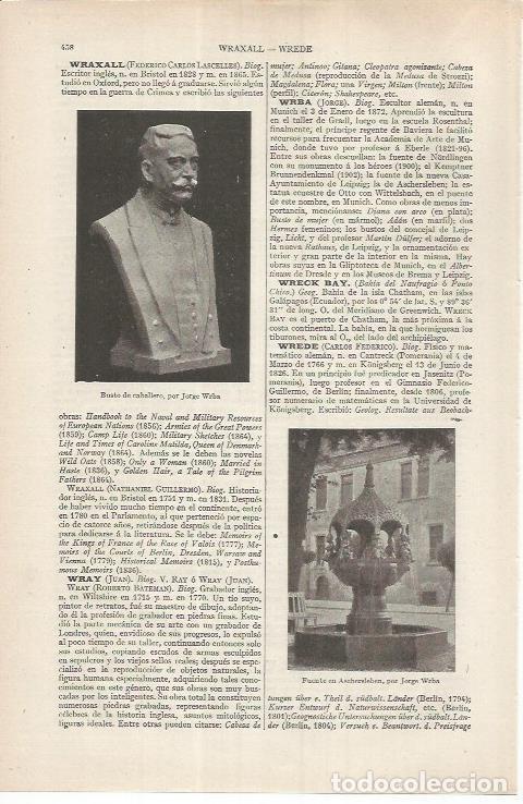 Otros art&iacute;culos de coleccionismo en papel: LAMINA ESPASA 36845: Busto de caballero, por Wrba - Varios