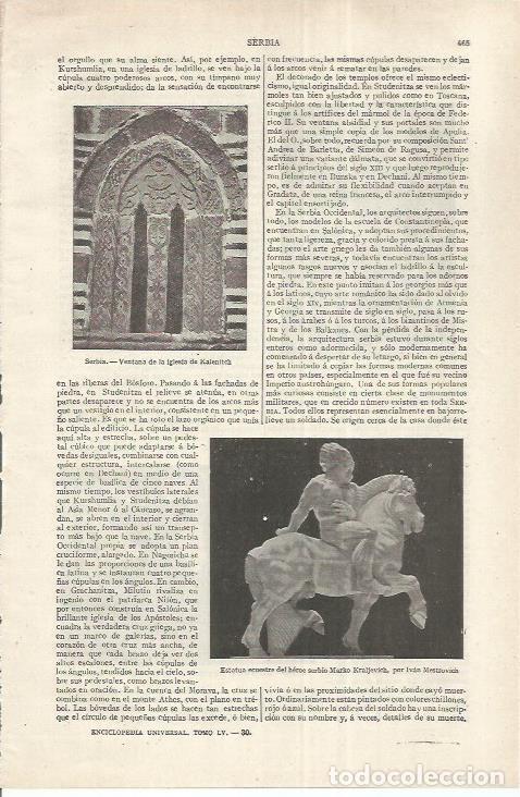 Otros art&iacute;culos de coleccionismo en papel: LAMINA ESPASA 37176: Ventana de la iglesia de Kalenitch, Serbia - Varios