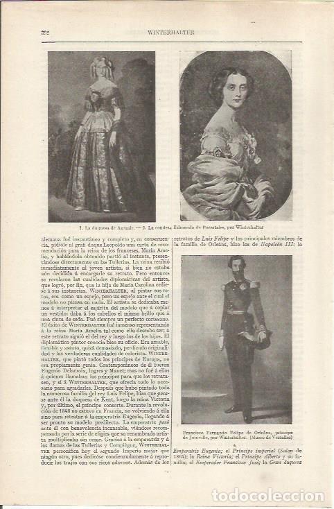 Otros art&iacute;culos de coleccionismo en papel: LAMINA ESPASA 36817: La Duquesa de Aunale y La Condesa de Porcertales, por Winterhalter - Varios