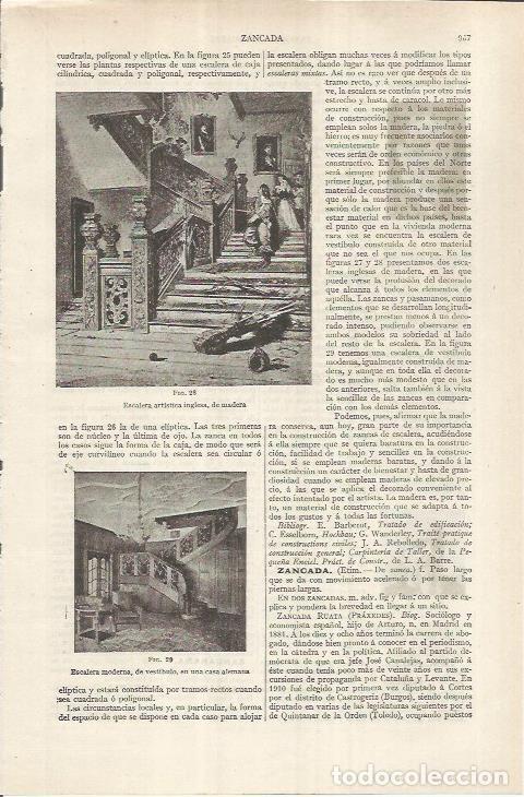 Otros art&iacute;culos de coleccionismo en papel: LAMINA ESPASA 36958: Escalera artistica de Inglaterra y Alemania - Varios