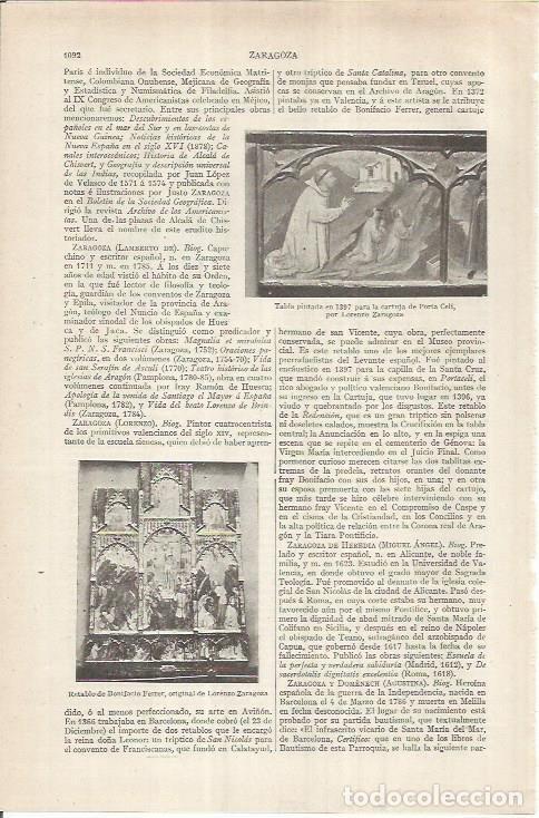 Otros art&iacute;culos de coleccionismo en papel: LAMINA ESPASA 36999: Retablo de Bonifacio Ferrer - Varios