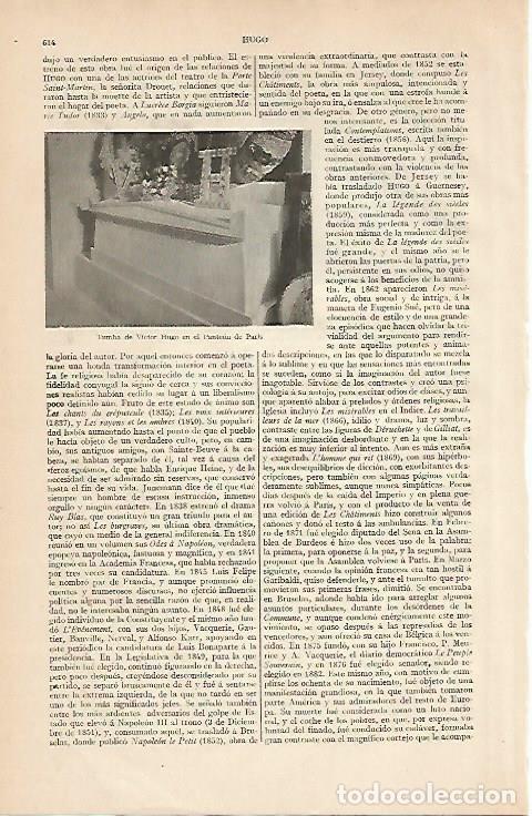 Otros art&iacute;culos de coleccionismo en papel: LAMINA ESPASA 4992: Tumba de Victor Hugo en el Panteon de Paris - Varios Autores