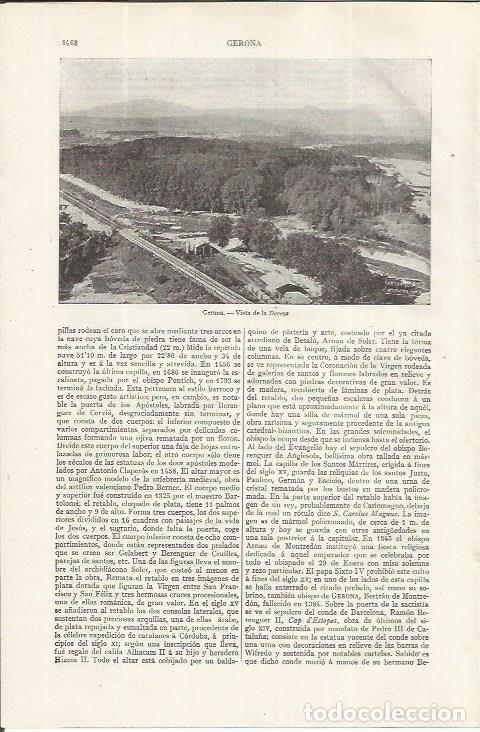 Otros art&iacute;culos de coleccionismo en papel: LAMINA ESPASA 37647: La Devesa de Girona - Varios