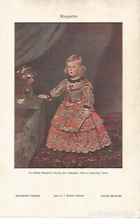 Otros art&iacute;culos de coleccionismo en papel: LAMINA ESPASA 4060: La infanta Margarita Teresa por Velazquez - Varios Autores