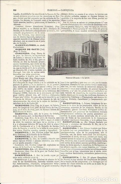Otros art&iacute;culos de coleccionismo en papel: LAMINA ESPASA 37513: Iglesia de Gamonal, Burgos - Varios