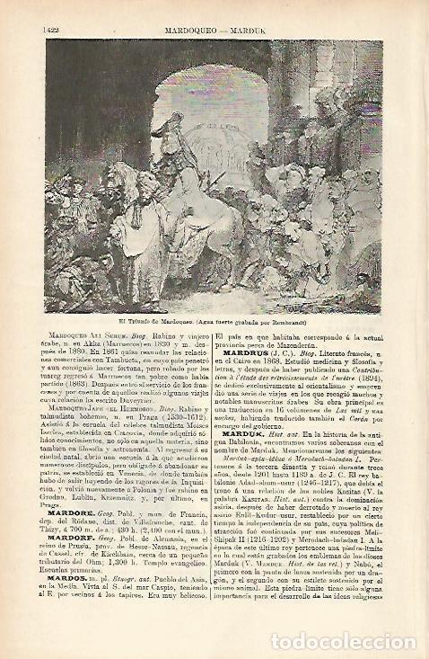 Otros art&iacute;culos de coleccionismo en papel: LAMINA ESPASA 4055: El triunfo de Mardoqueo - Varios Autores