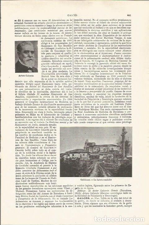 Otros art&iacute;culos de coleccionismo en papel: LAMINA ESPASA 37465: Iglesia de Galdacano, Vizcaya - Varios
