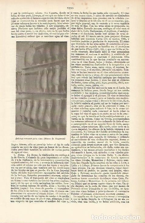 Otros art&iacute;culos de coleccionismo en papel: LAMINA ESPASA 4070: Anforas romanas para vino - Varios Autores
