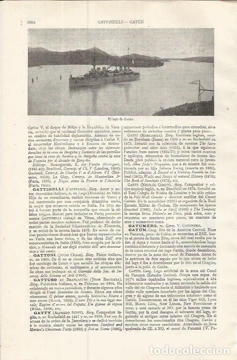 Otros art&iacute;culos de coleccionismo en papel: LAMINA ESPASA 37582: Lago de Gatun - Varios