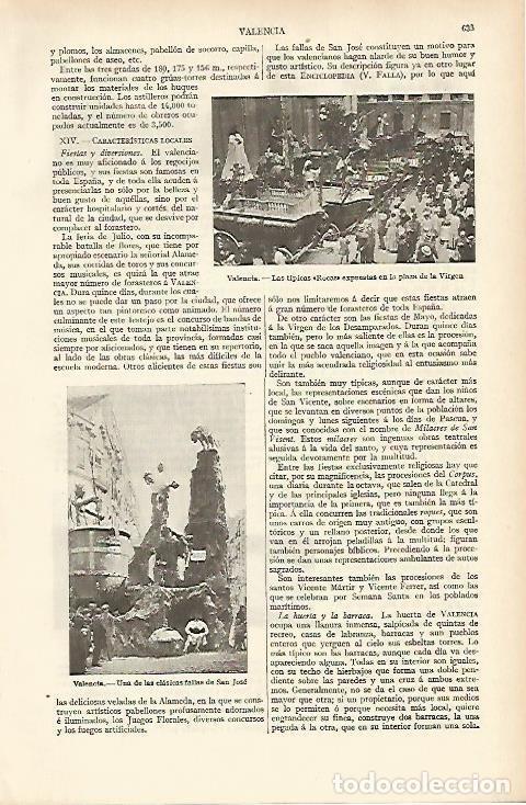 Otros art&iacute;culos de coleccionismo en papel: LAMINA ESPASA 4741: Fallas de Valencia - Varios Autores