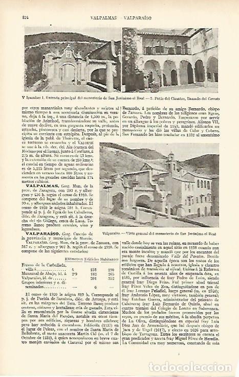 Otros art&iacute;culos de coleccionismo en papel: LAMINA ESPASA 4764: Vistas de Valparaiso Zamora - Varios Autores