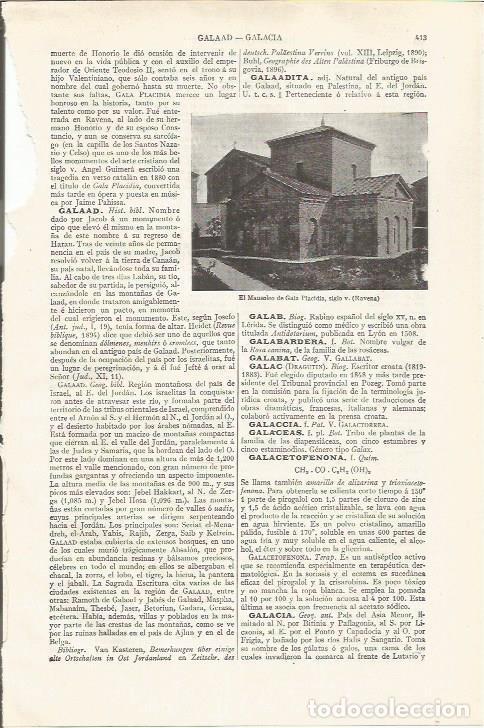 Otros art&iacute;culos de coleccionismo en papel: LAMINA ESPASA 37459: Mausoleo de Gala Placidia en Ravena, Italia - Varios