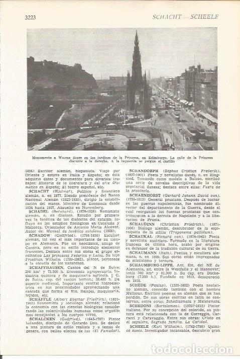 Otros art&iacute;culos de coleccionismo en papel: LAMINA 51565: Monumento a Walter Scott en Edimburgo - VVAA
