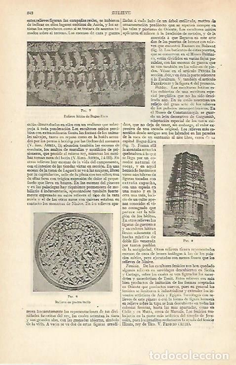 Otros art&iacute;culos de coleccionismo en papel: LAMINA ESPASA 31006: Relieve hitita de Bogaz Kica - Varios