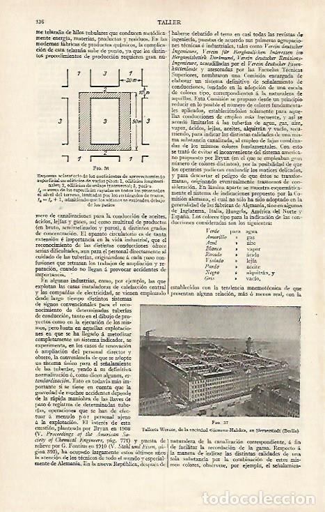 Otros art&iacute;culos de coleccionismo en papel: LAMINA ESPASA 31137: Talleres Werner en Siemesstadt Berlin - Varios