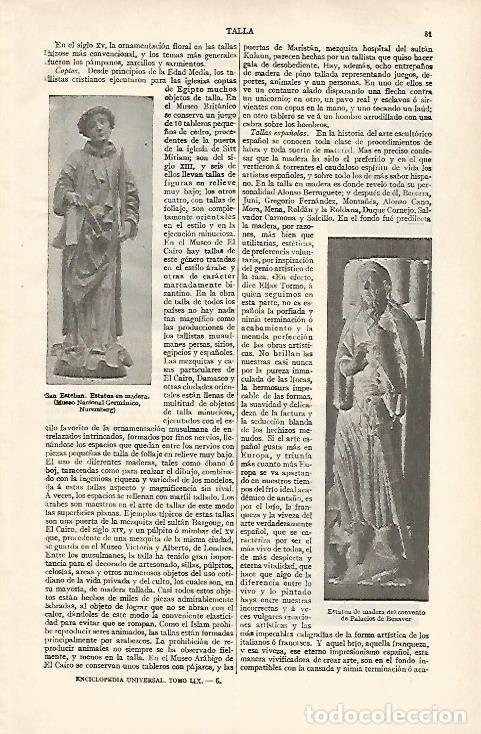 Otros art&iacute;culos de coleccionismo en papel: LAMINA ESPASA 31126: San Esteban - Varios
